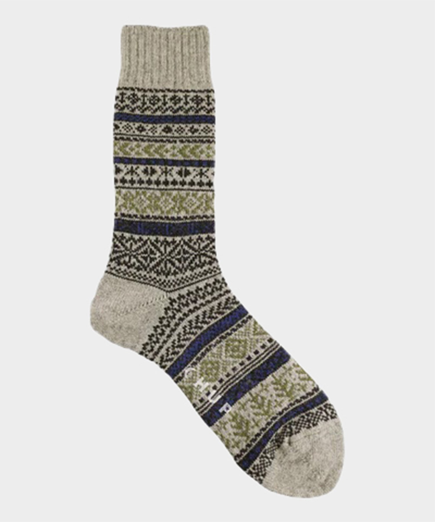 Chup Quiet Forest Wool Sock in Ghost