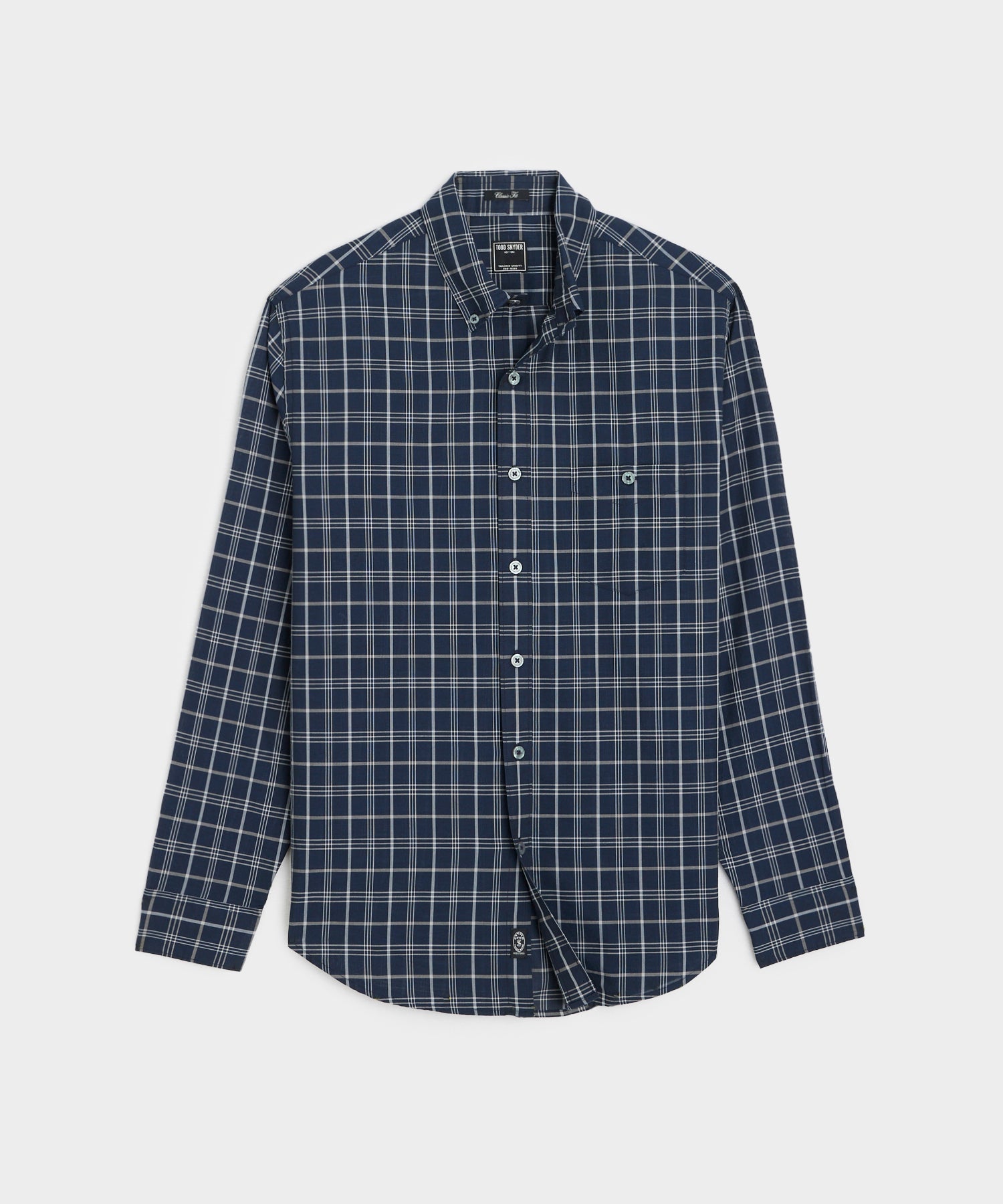 CLASSIC FIT SUMMERWEIGHT FAVORITE SHIRT IN NAVY PLAID