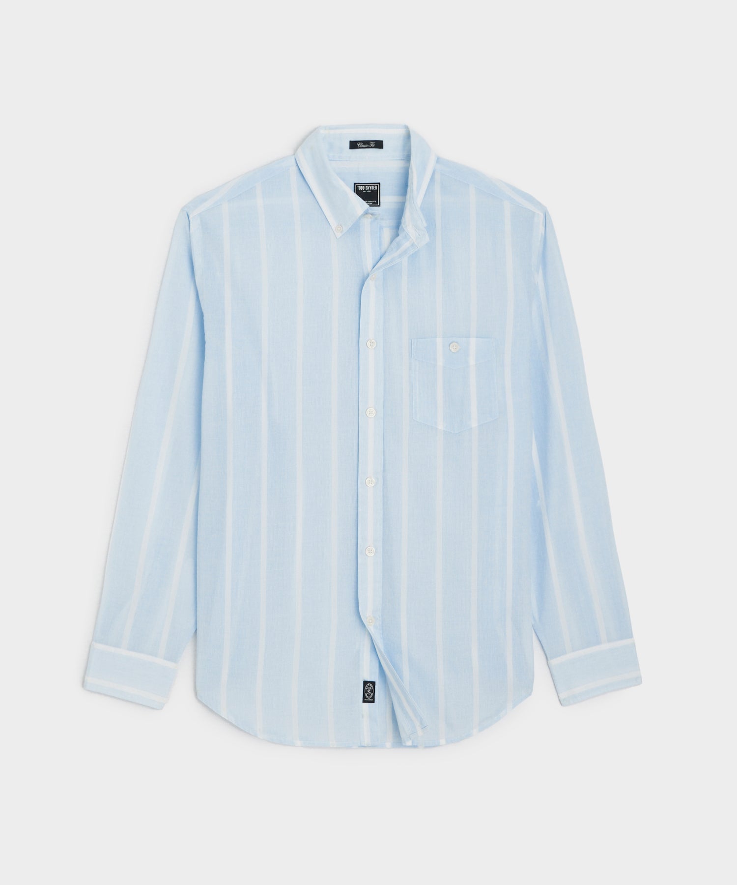 CLASSIC FIT SUMMERWEIGHT FAVORITE SHIRT IN SKY AWNING STRIPE