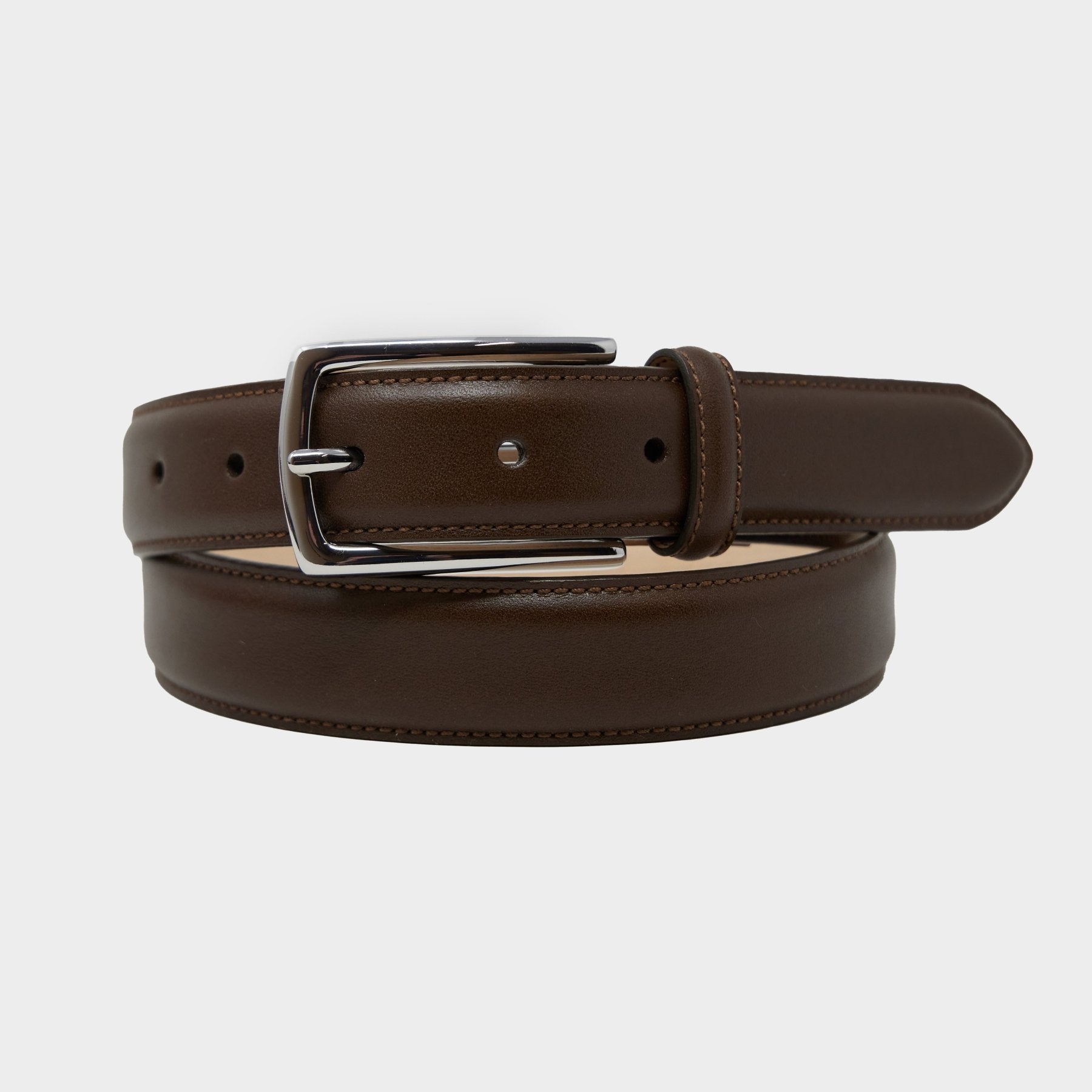 Classic Leather Dress Belt in Toasted Brown