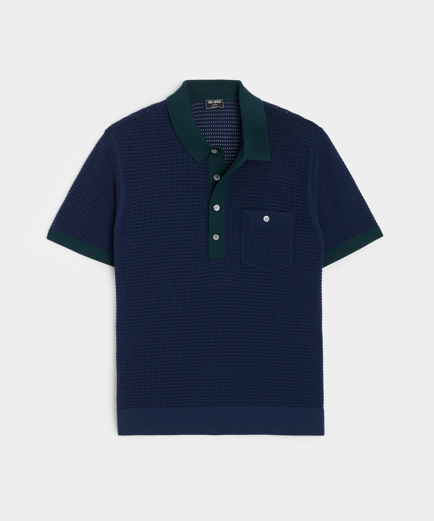 Club Sweater Polo in Classic Navy
