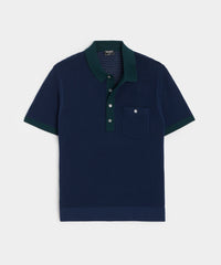 Club Sweater Polo in Classic Navy