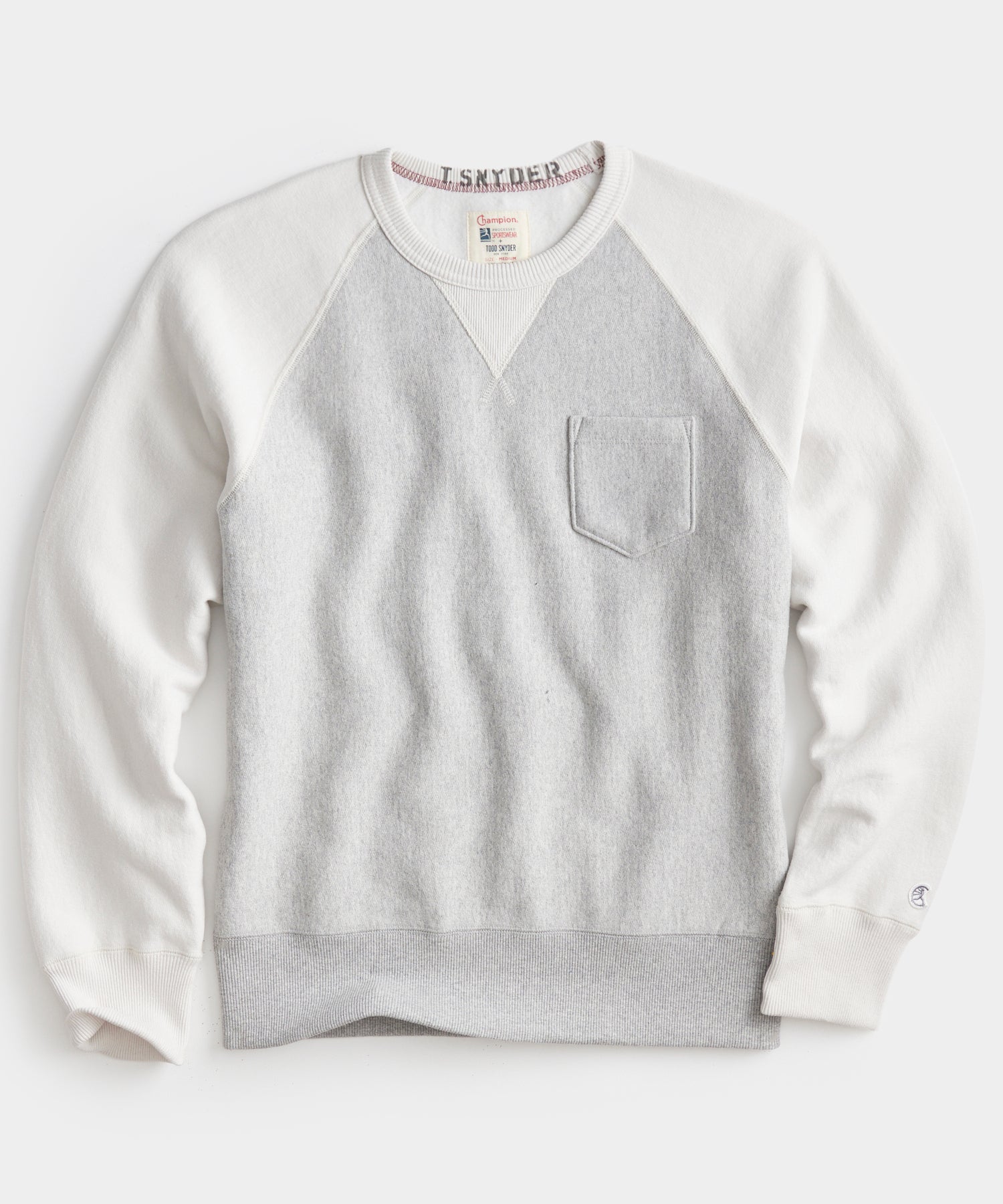 Colorblock Pocket Sweatshirt in Grey Mix