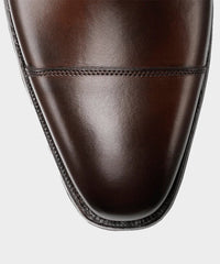 Crockett & Jones Hallam Cap-toe Shoe in Dark Brown