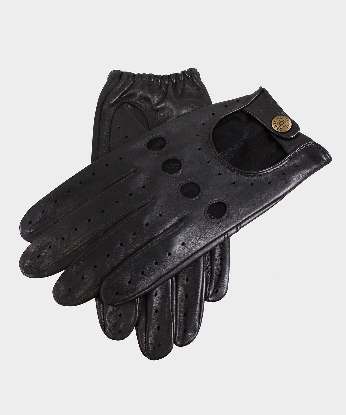 Dents Delta Leather Driving Glove in Black