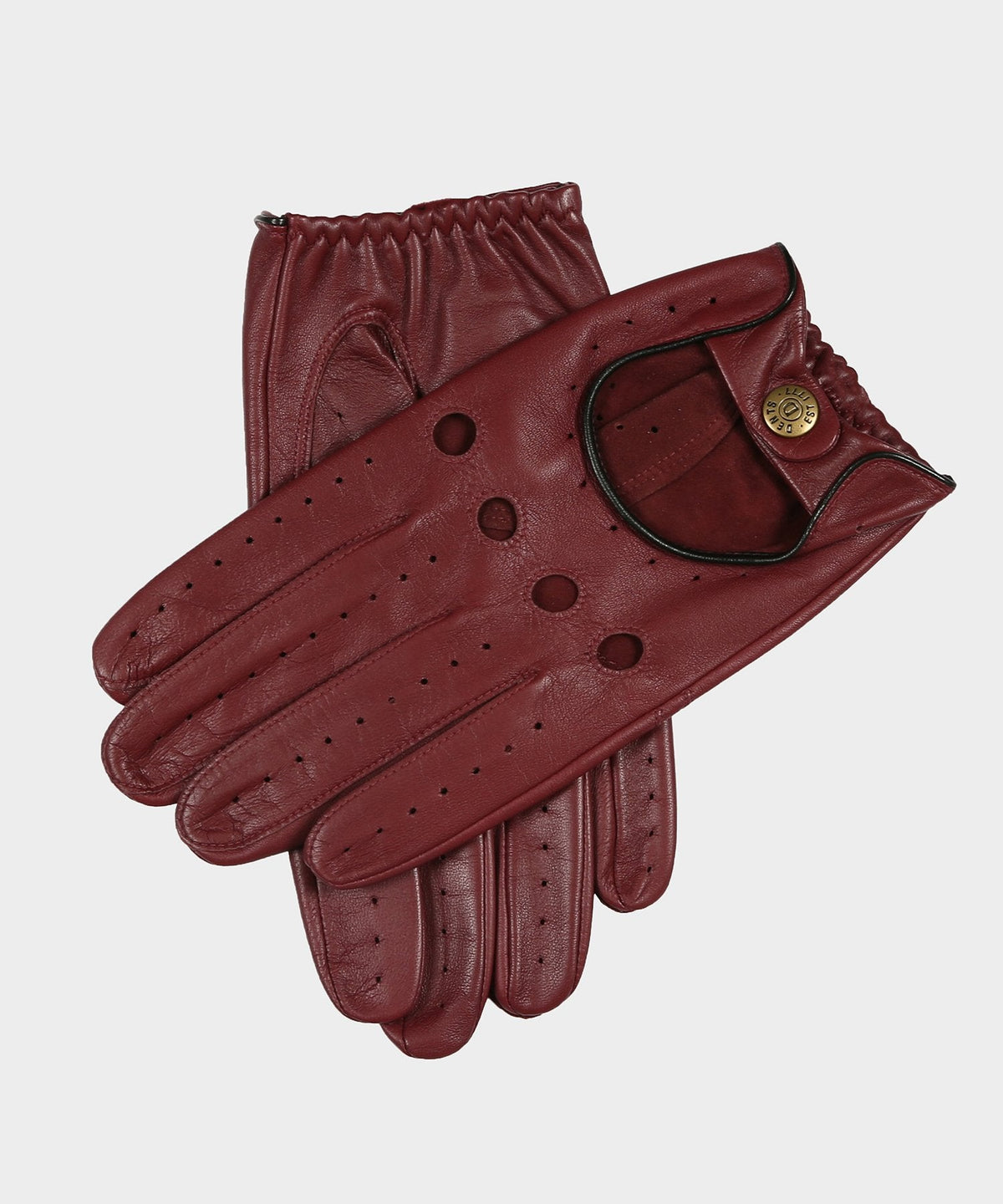Dents Delta Leather Driving Glove in Wine