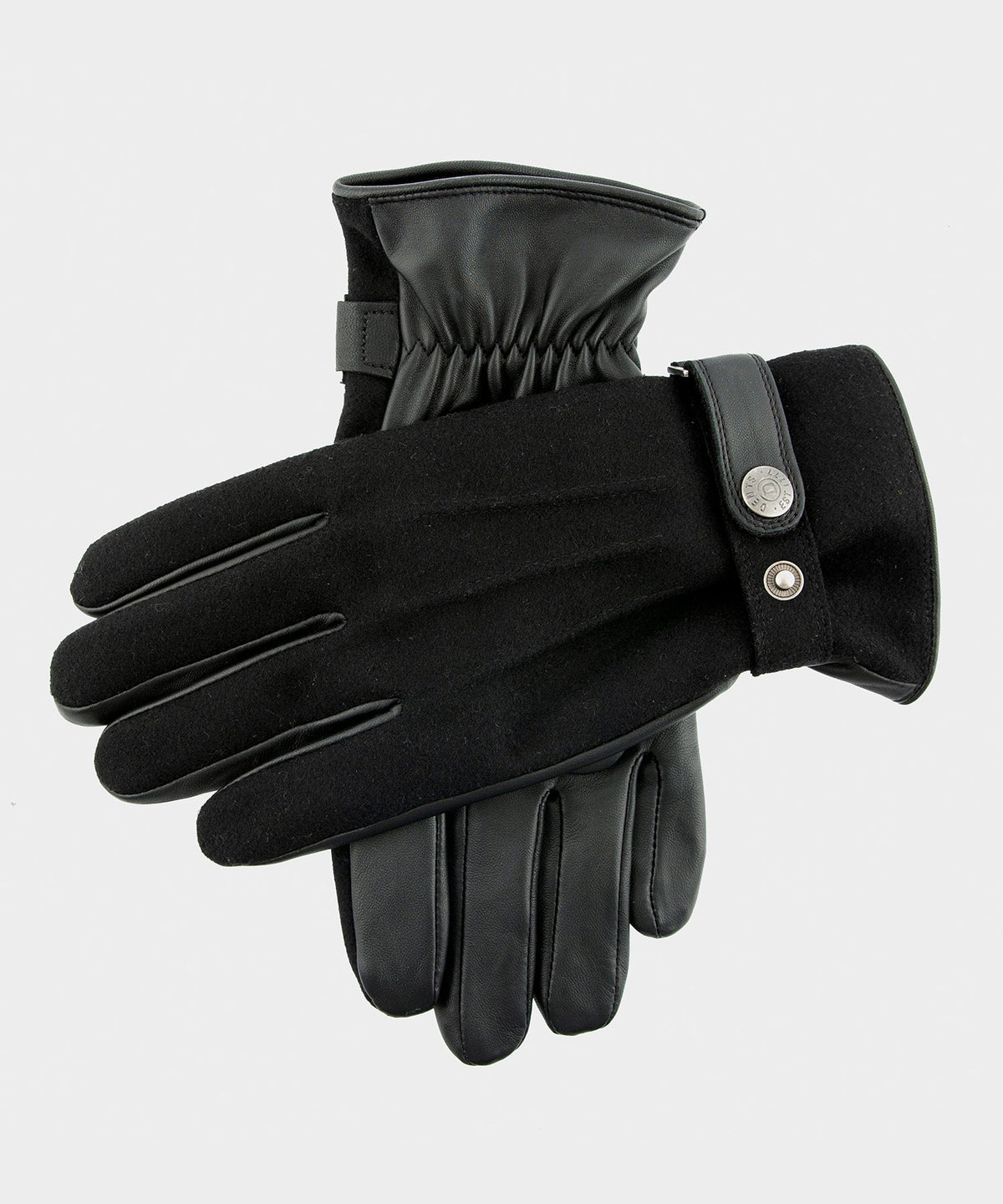 Dents Guildford Flannel Glove in Black