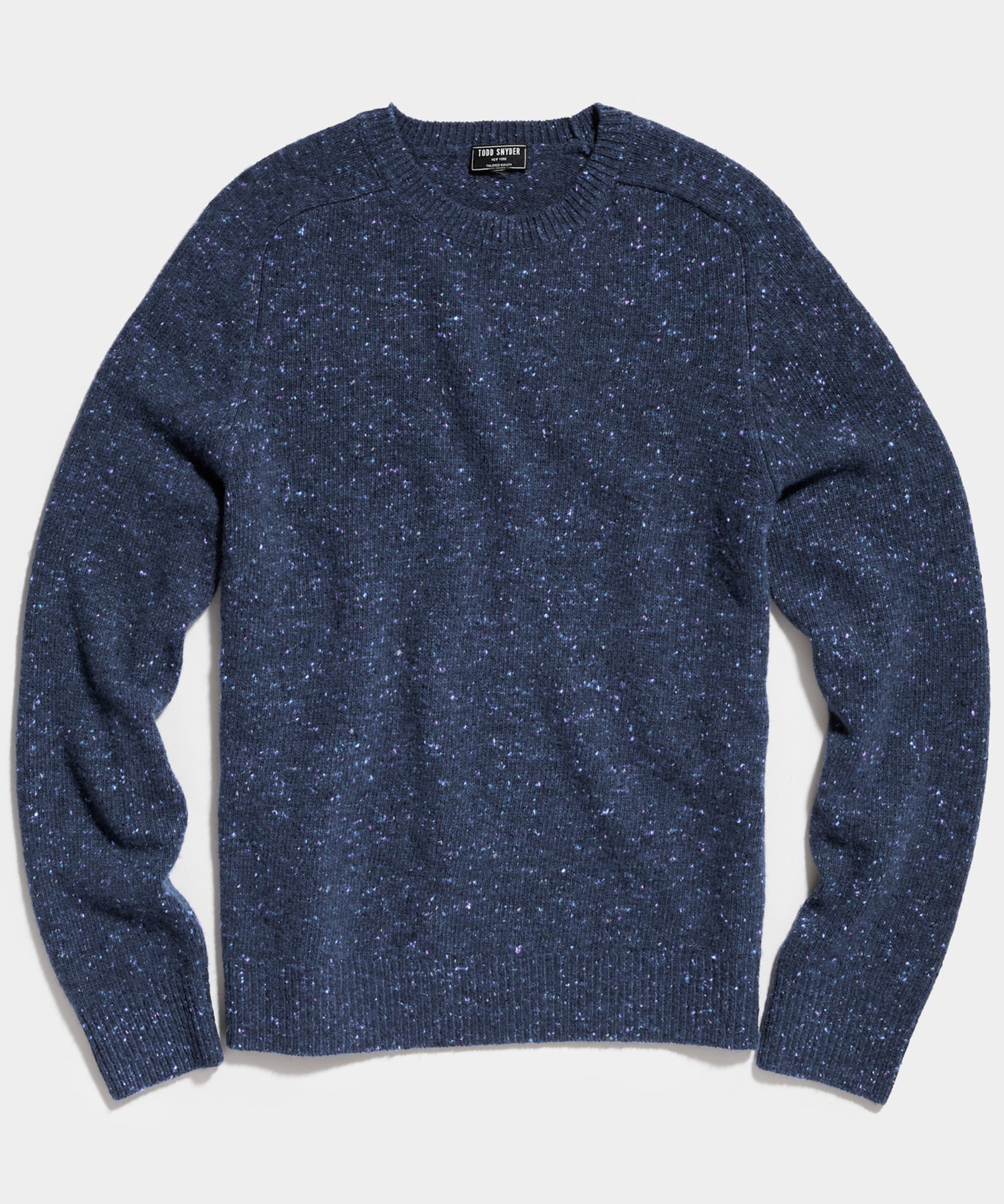 Donegal Crewneck Sweater in Navy