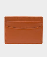 Ettinger Capra Flat Credit Card Case in Tan