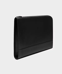 Ettinger Capra Large Zip A4 Portfolio Pouch In Black