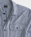 Flannel Utility Shirt in Navy