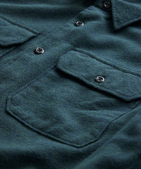 Flannel Utility Shirt in Teal