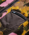 Floral Sherpa Full-Zip Jacket in Espresso Bean
