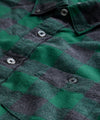 Green Plaid Flannel Shirt