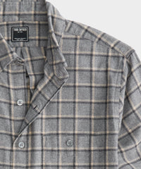 Grey Grid Flannel Shirt
