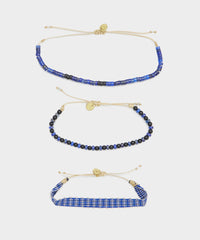 Guanábana Bracelet Set in Lagoon Blue