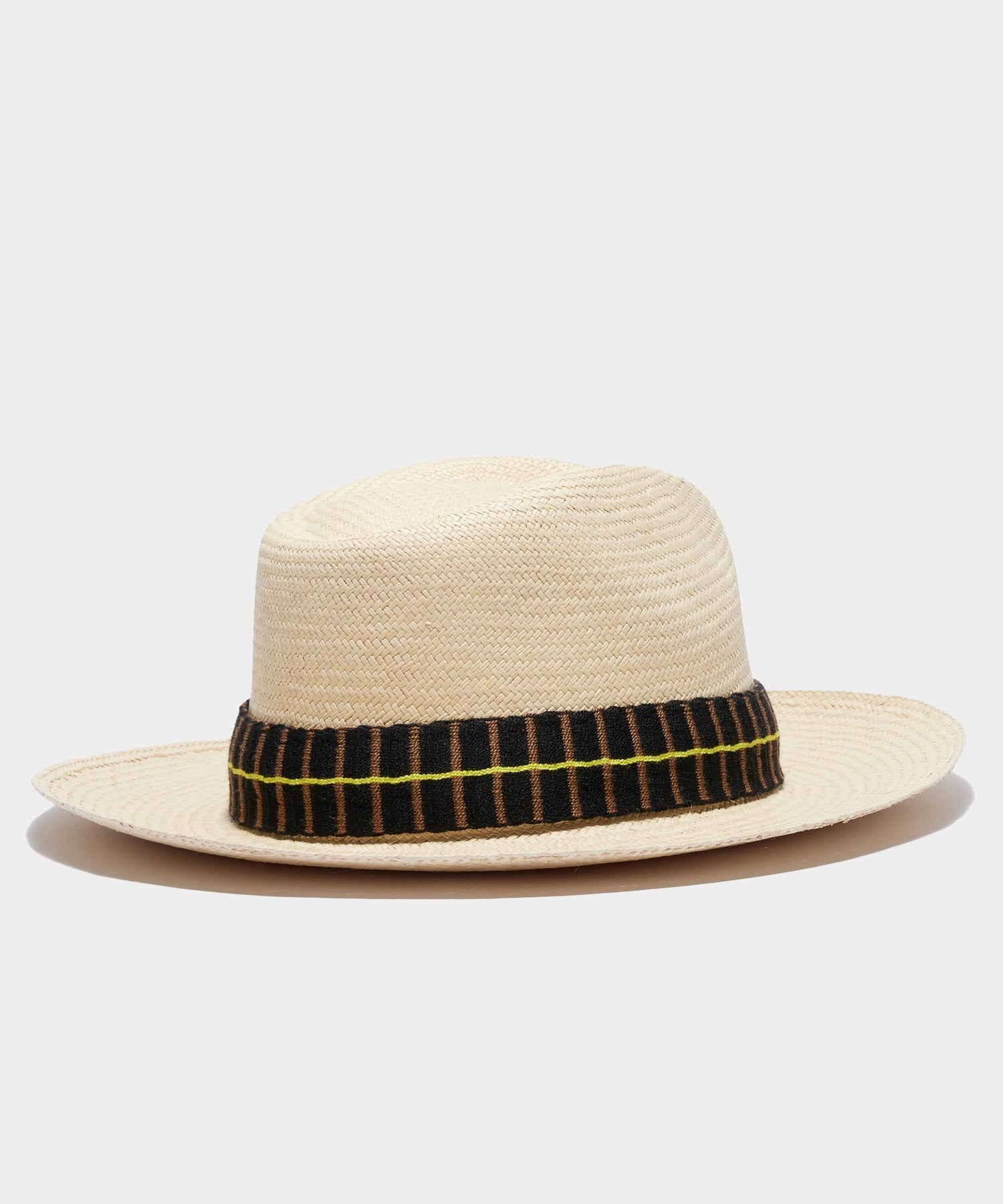 Guanábana Panama Hat with Neon Stripe Band