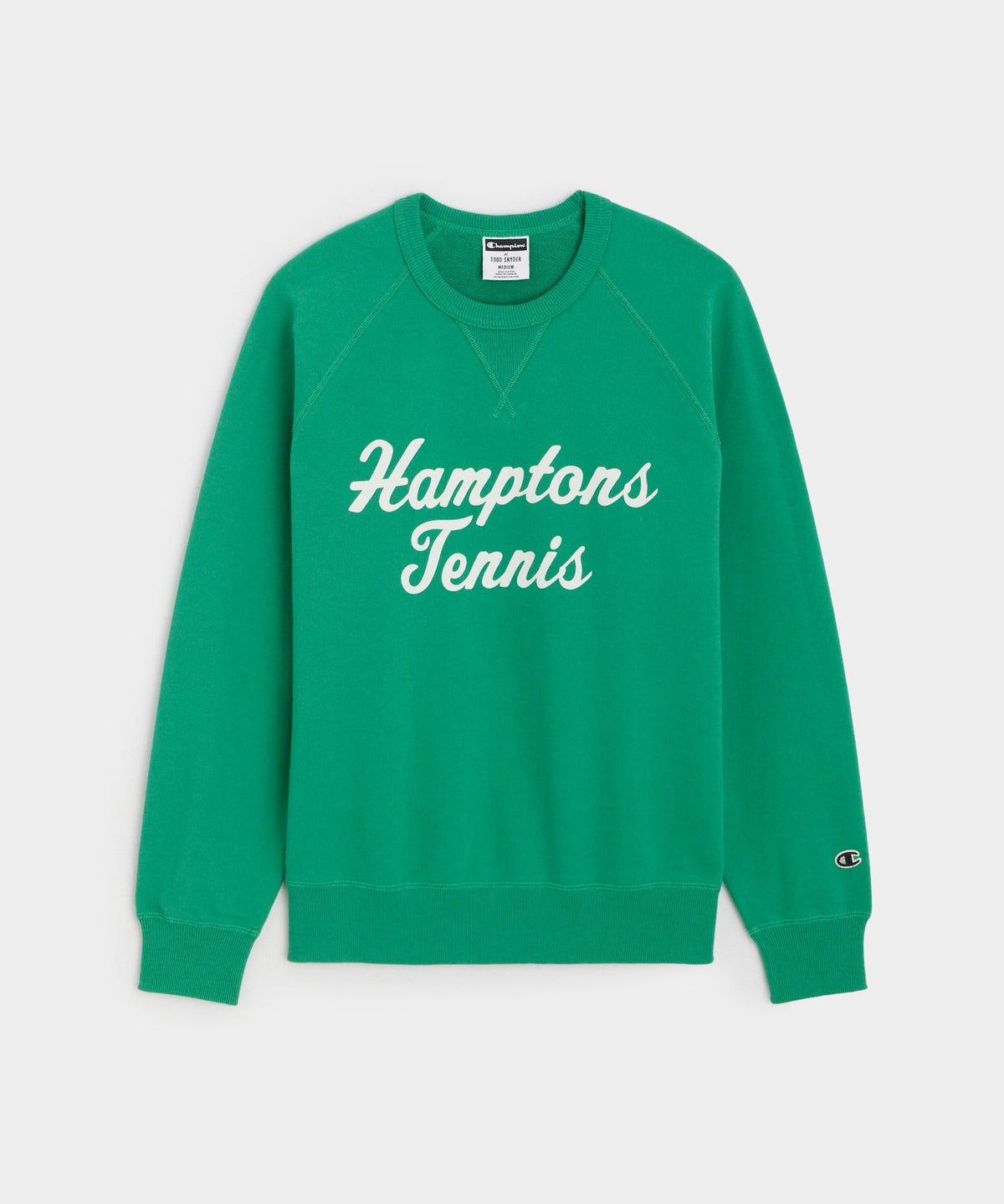 Hamptons Tennis Club Crewneck Sweatshirt in Ivy