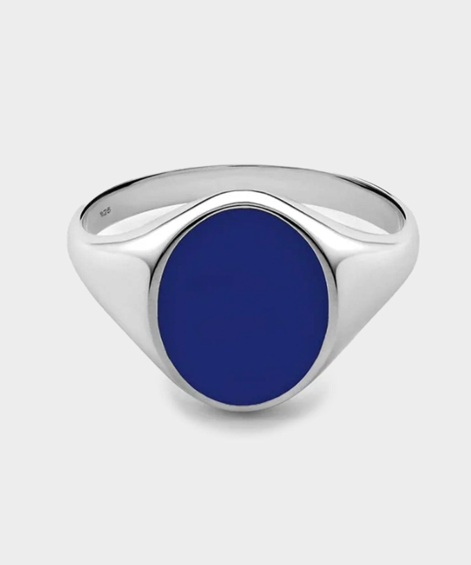 Heritage Ring with Enamel, Sterling Silver