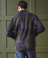 Indigo Patchwork Tailored Chore Jacket