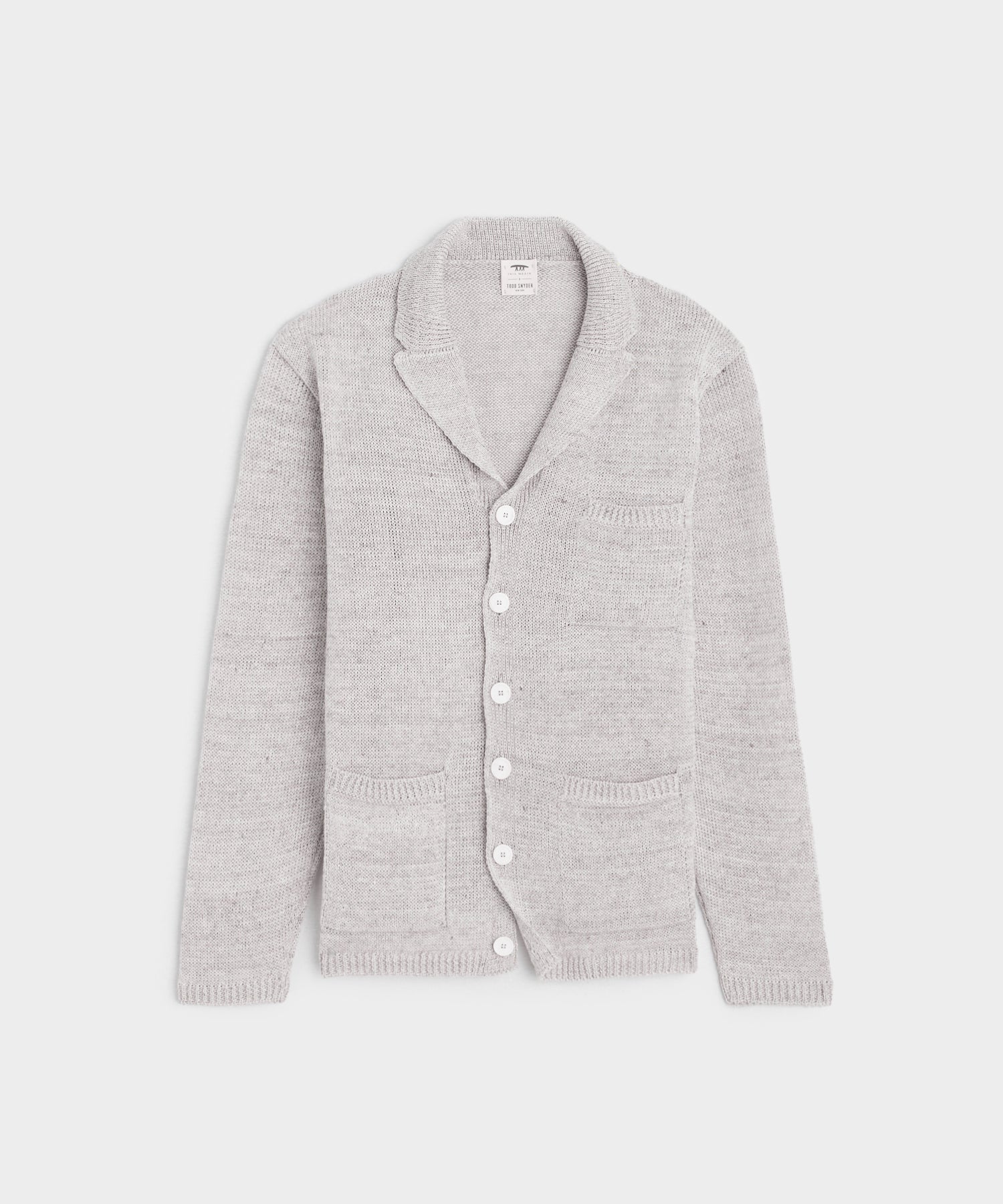 Inis Meáin Linen Pub Jacket in Silver Mix