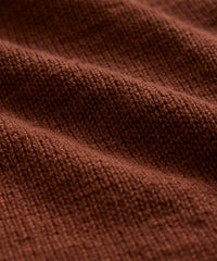 INIS MEÁIN Relaxed Linen POLO in Rust