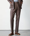 Irish Linen Casual Suit in Dark Brown