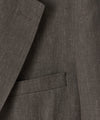 Irish Linen Casual Suit in Dark Brown