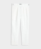 Irish Linen Gurkha Trouser in White