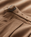 Italian Brushed Cotton Gurkha Trouser in Tan