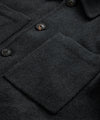 Italian Cashmere Shirt Jacket in Charcoal