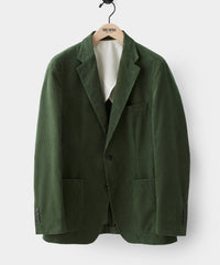 Italian Corduroy Madison Suit Jacket in Spruce