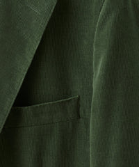 Italian Corduroy Madison Suit Jacket in Spruce