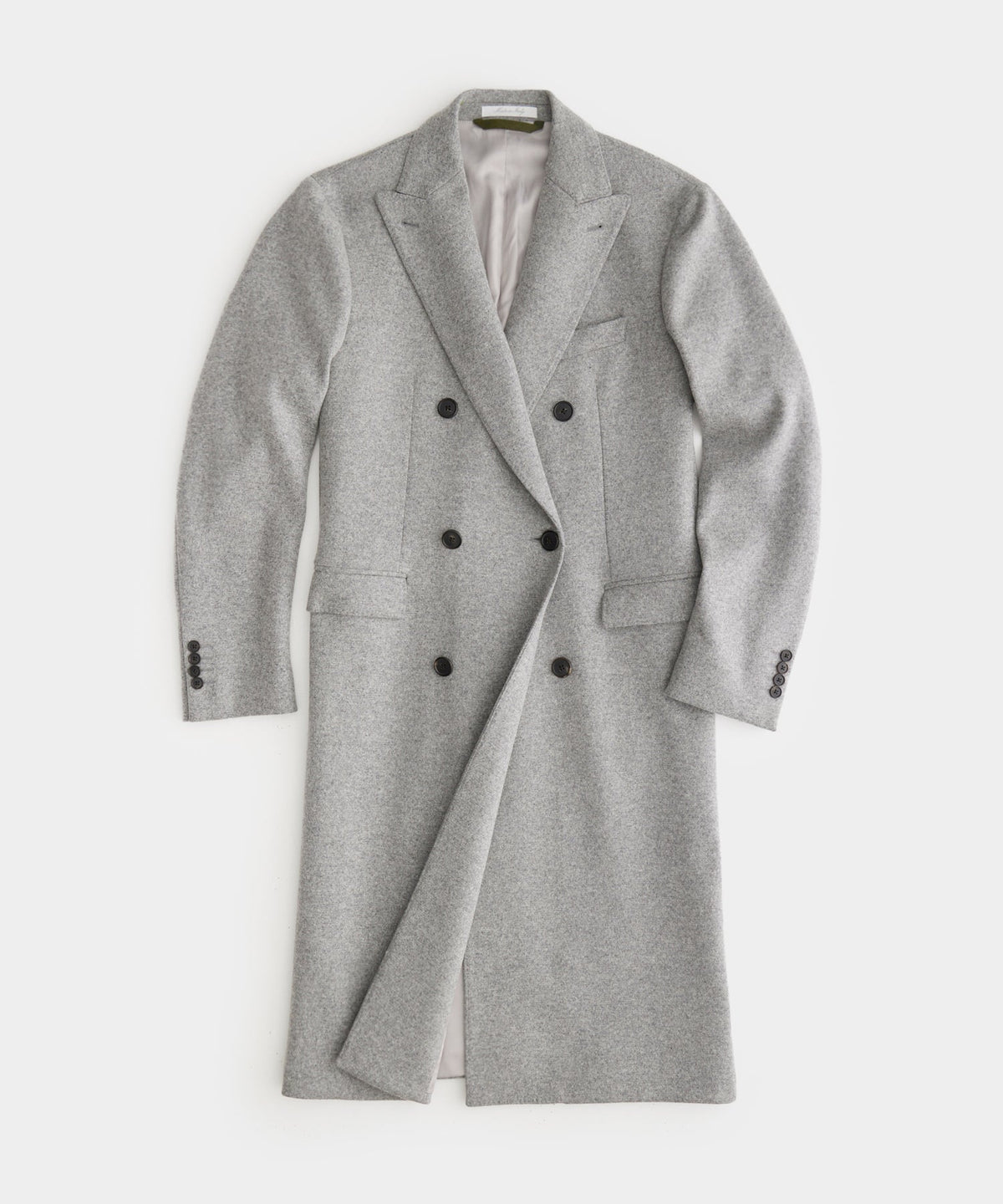 Italian Double Breasted Topcoat in Grey