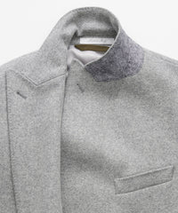 Italian Double Breasted Topcoat in Grey
