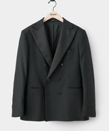 Italian Wool Double-Breasted Tuxedo Jacket