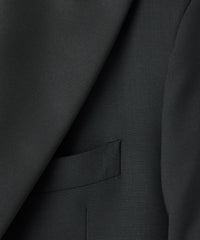 Italian Double-Breasted Tuxedo Jacket in Black