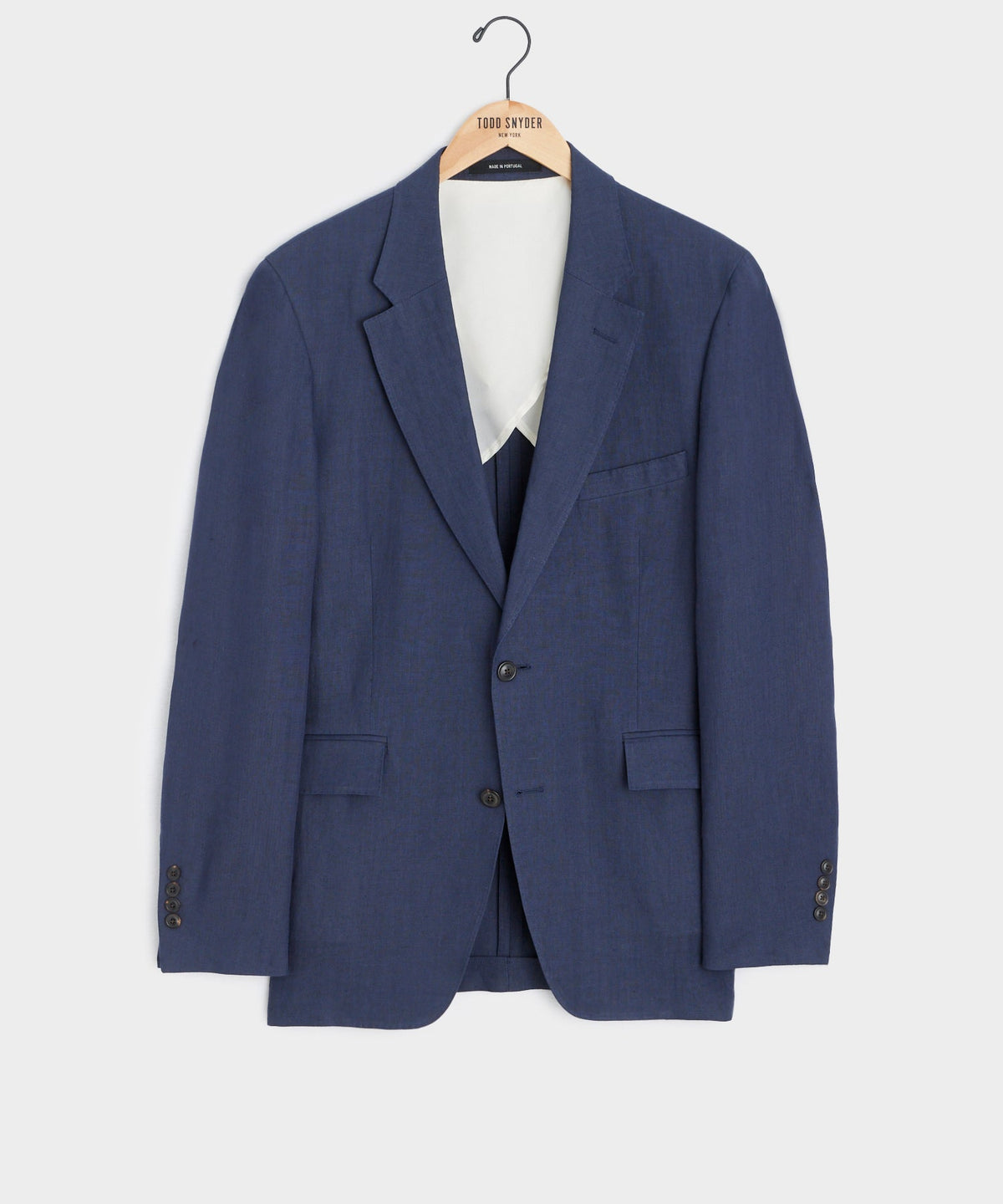 Italian Hemp Sutton Jacket in Navy Ink