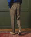 Italian Linen Gurkha Trouser in Light Brown Herringbone