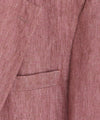 Italian Linen Madison Jacket in Coral