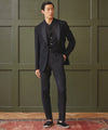 Italian Linen Shawl Collar Tuxedo in Black