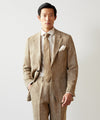 Italian Linen Silk Madison Suit in Light Brown