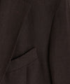 Italian Linen Sport Coat in Dark Brown