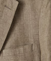 Italian Linen Sutton Jacket in Safari Tan