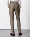 Italian Linen Sutton Suit in Olive Glenplaid