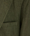 Italian Linen Sutton Suit in Olive