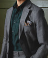 Italian Linen Sutton Suit Jacket in Charcoal
