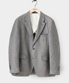Italian Linen Sutton Suit Jacket in Charcoal