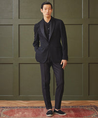 Italian Linen Tuxedo Pant in Black
