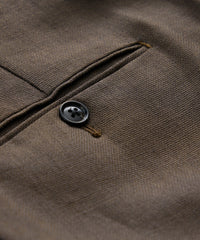 Italian Linen Tuxedo Pant in Brown